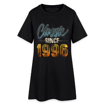 1996 Année de naissance Anniversaire Année de construction Millésime - Robe T-shirt Femme - noir - Devant