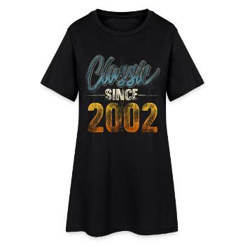 2002 Année de naissance Anniversaire Année de construction Millésime - Robe T-shirt Femme - noir - Devant