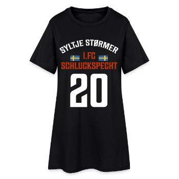 SYLTJE STØRMER - 9€ Ticket Sylt - Ich war dabei - Frauen T-Shirt-Kleid - Schwarz - Vorne