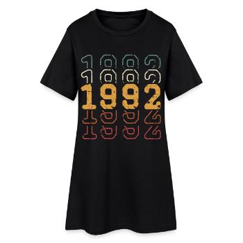 1992 - Robe T-shirt Femme - noir - Devant