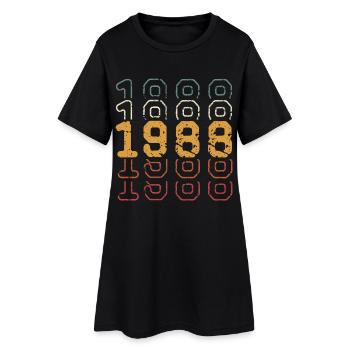 1988 - Robe T-shirt Femme - noir - Devant