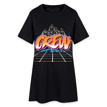 Équipage - Robe T-shirt Femme - noir - Devant