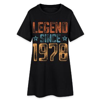 1978 Naissance Année de naissance Anniversaire - Robe T-shirt Femme - noir - Devant