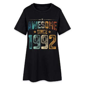 1992 Naissance Année de naissance - Robe T-shirt Femme - noir - Devant