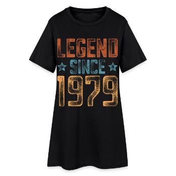 1979 Naissance Année de naissance Anniversaire - Robe T-shirt Femme - noir - Devant