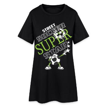 Football Star - Robe T-shirt Femme - noir - Devant