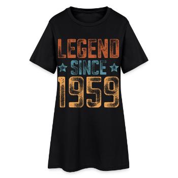 1959 Naissance Année de naissance Anniversaire - Robe T-shirt Femme - noir - Devant