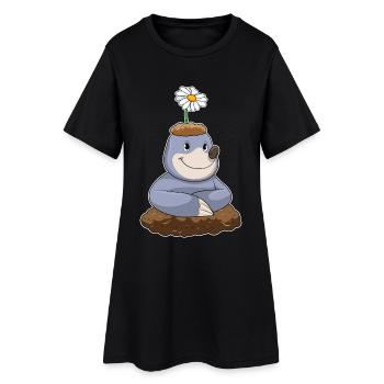 Mole Daisy - Robe T-shirt Femme - noir - Devant