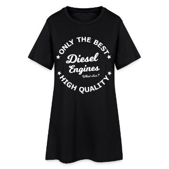 Moteurs diesel uniquement - Robe T-shirt Femme - noir - Devant