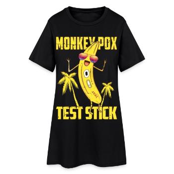 Bâtonnets de test de variole du singe - Robe T-shirt Femme - noir - Devant