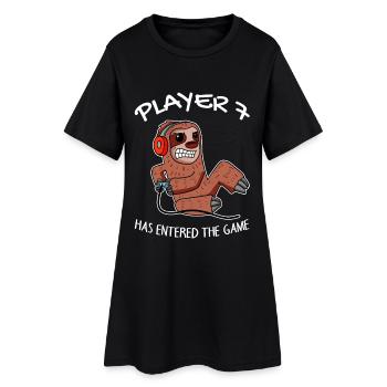 Spieler 7 hat das Spiel Betreten Baby - Frauen T-Shirt-Kleid - Schwarz - Vorne