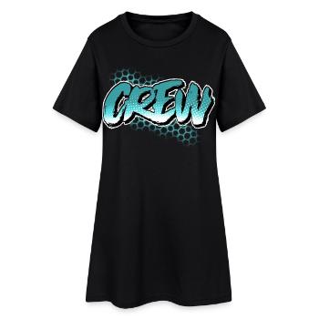 Équipage - Robe T-shirt Femme - noir - Devant