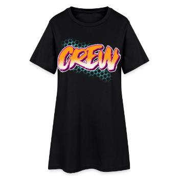 Équipage - Robe T-shirt Femme - noir - Devant