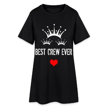 meilleur équipage de tous les temps avec couronne et cœur - Robe T-shirt Femme - noir - Devant