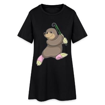 Mole Field Hockey Field Hockey Stick - Women’s T-Shirt Dress - black - Front
