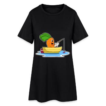 Pêche à la canne à pêche Carrot Angler - Robe T-shirt Femme - noir - Devant