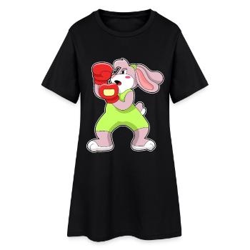 Bunny Boxer Gants de boxe Boxe Boxe - Robe T-shirt Femme - noir - Devant