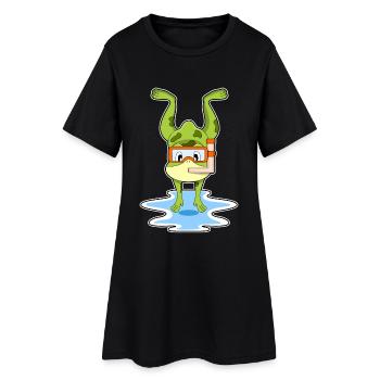 Plongée en plongée en apnée pour plongeurs de grenouille - Robe T-shirt Femme - noir - Devant