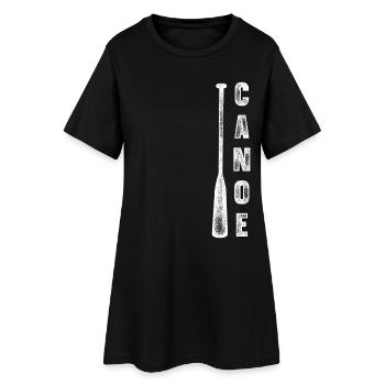 Canoë Canoë Canoë - Robe T-shirt Femme - noir - Devant
