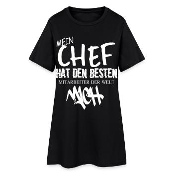 Beste Mitarbeiter der Welt - Frauen T-Shirt-Kleid - Schwarz - Vorne