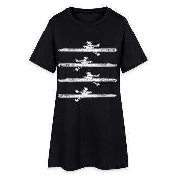 Rowing Rower Rowing Boat - Women’s T-Shirt Dress - black - Front