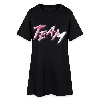 Équipe - Robe T-shirt Femme - noir - Devant