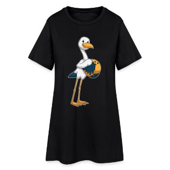 Boule de bowling Storch - Robe T-shirt Femme - noir - Devant