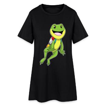 Jetpack Grenouille - Robe T-shirt Femme - noir - Devant