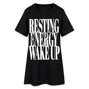 L’énergie au repos réveille l’énergie Formule Mathématiques - Robe T-shirt Femme - noir - Devant