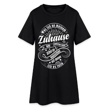 What I love most about my home are... - Women’s T-Shirt Dress - black - Front