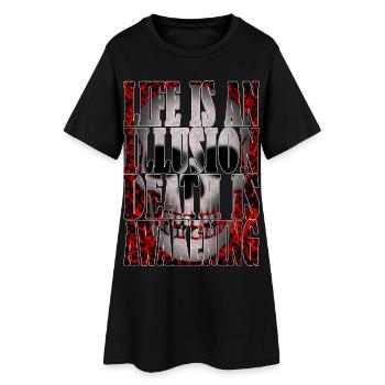 La vie est une illusion R6Z - Robe T-shirt Femme - noir - Devant