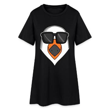 Mouette fraîche avec lunettes de soleil - Robe T-shirt Femme - noir - Devant