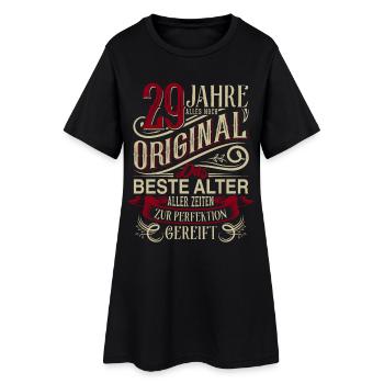 29. Geburtstag Vintage Retro - Frauen T-Shirt-Kleid - Schwarz - Vorne