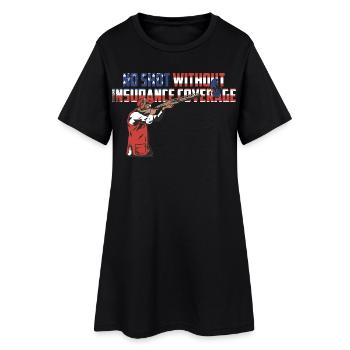 Clay pigeon shooting - Women’s T-Shirt Dress - black - Front