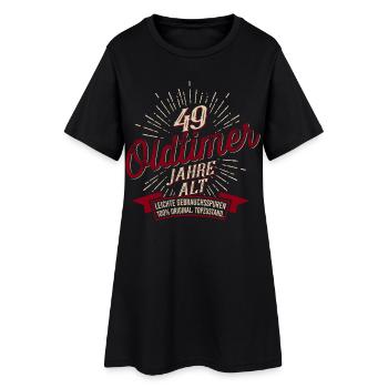 49. Geburtstag Oldtimer - Frauen T-Shirt-Kleid - Schwarz - Vorne