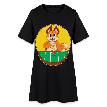 Jetons de poker Fox Poker - Robe T-shirt Femme - noir - Devant