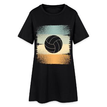 Volley-ball - Robe T-shirt Femme - noir - Devant