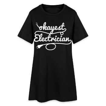 Mediocre electrician - Women’s T-Shirt Dress - black - Front