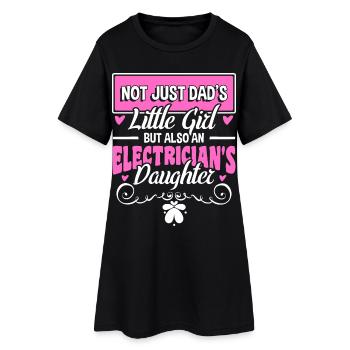 Electrician - Women’s T-Shirt Dress - black - Front