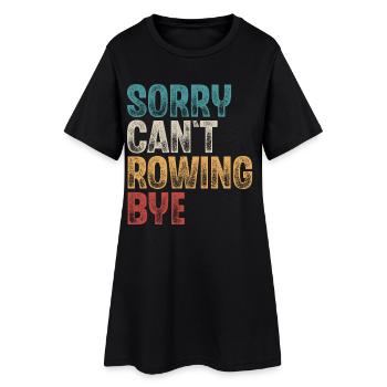 Rowing Rower Rowing Boat - Women’s T-Shirt Dress - black - Front