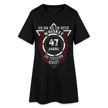 47. Geburtstag Whiskey Whisky - Frauen T-Shirt-Kleid - Schwarz - Vorne