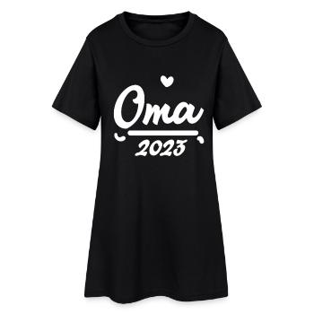 oma 2023 - Frauen T-Shirt-Kleid - Schwarz - Vorne