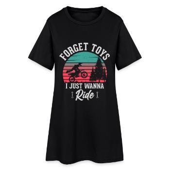 Dirt Bike - Robe T-shirt Femme - noir - Devant