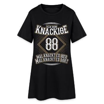 88. Geburtstag Lustig Geschenk - Frauen T-Shirt-Kleid - Schwarz - Vorne