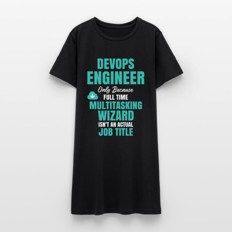 DevOps Engineer Multitasking Wizard Women’s T-Shirt Dress