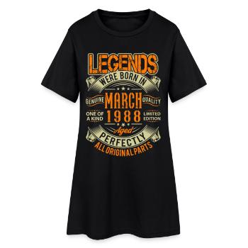1988 Mars Anniversaire Légende - Robe T-shirt Femme - noir - Devant
