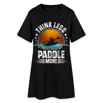 Kayak Kayaking Paddle Kayaker Kayaker - Robe T-shirt Femme - noir - Devant