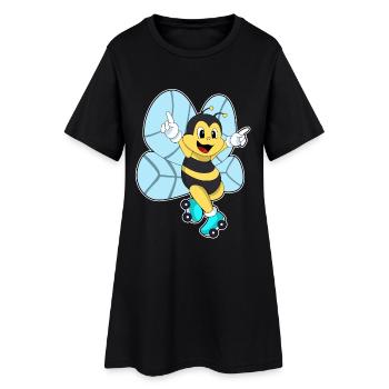 Patins à roulettes Bee - Robe T-shirt Femme - noir - Devant