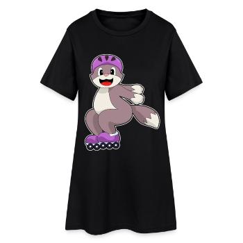 Patins à roulettes Cat Roller Skates - Robe T-shirt Femme - noir - Devant