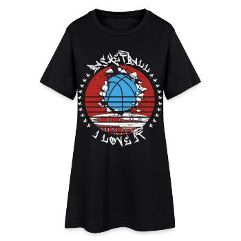 Basket-ball - Robe T-shirt Femme - noir - Devant